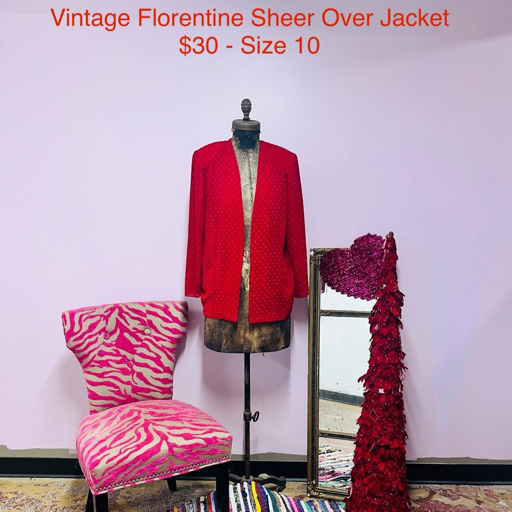 Vintage Florentine Sheer Over Jacket